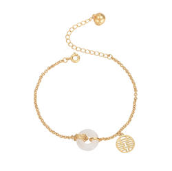 Golden Double Happiness Bracelet