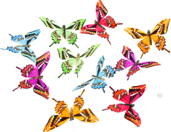 Butterfly Garland Spring Colors - JL059