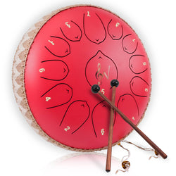 13-Note Steel Tongue Rain Drum Meditation Instrument: Blue - 12