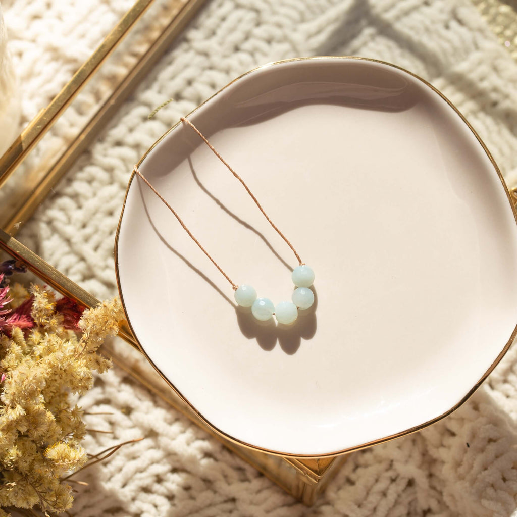Amazonite Intention Necklace for Courage