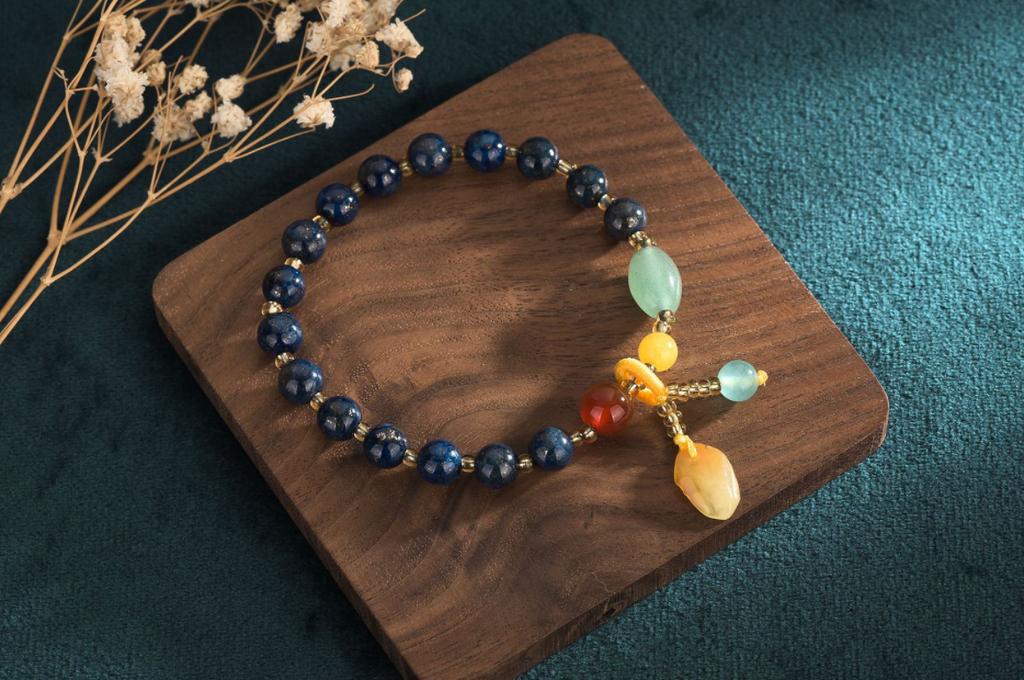 Chinese Style Lapis Lazuli Bracelet