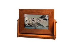 Alder Wood (Traditional) Moving Sand Art Pictures: Arctic Clear / Large