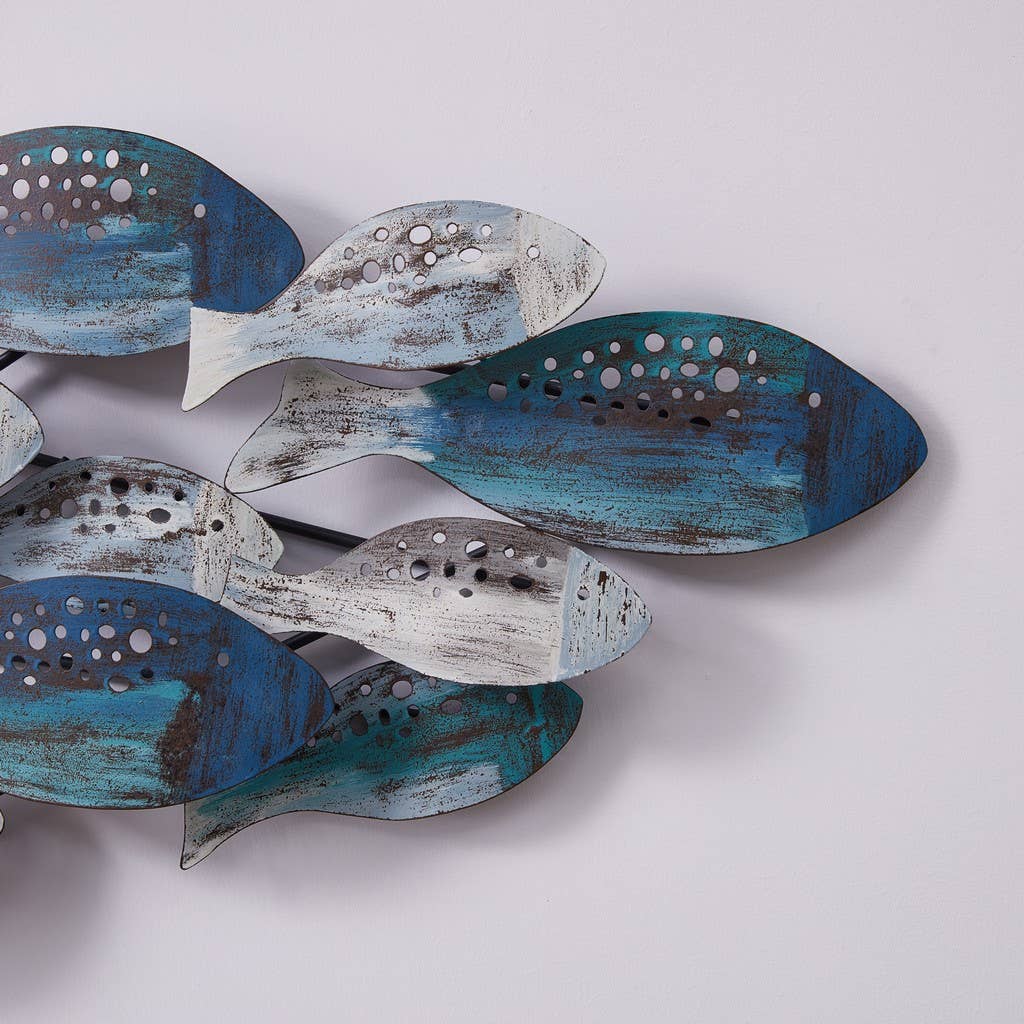 School of Fish - Modern Metal Wall Art