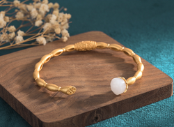 Golden Lotus Bracelet