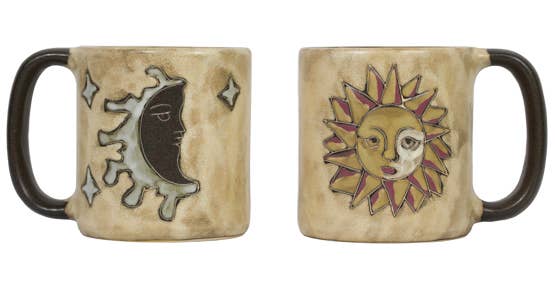 Mara Stoneware Sun/Moon Mug - Tan