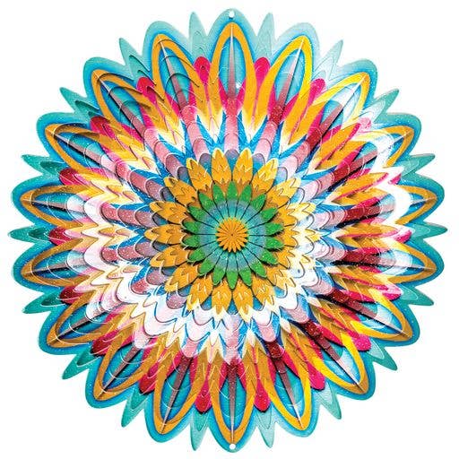 Large Wind Spinner - Floral Mandala