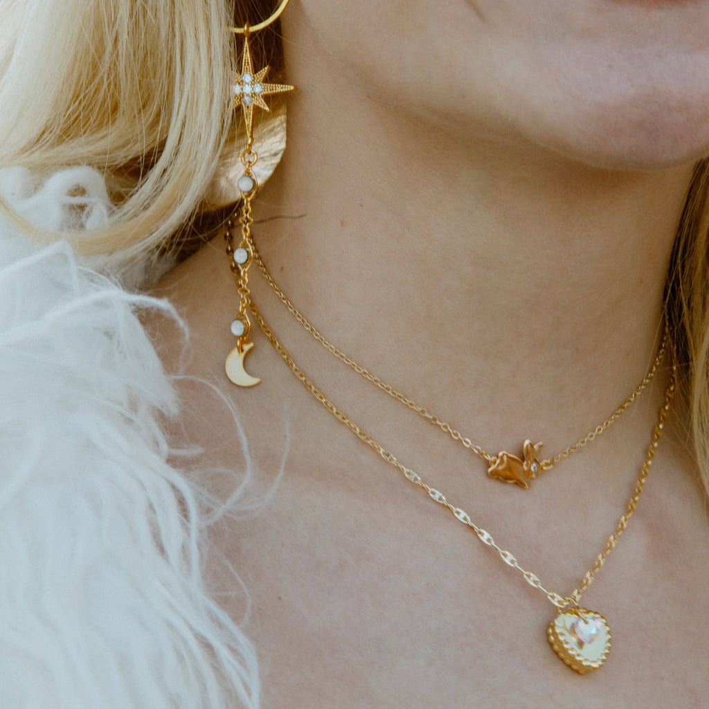The Crumbs We Left Behind Heart Cake Necklace