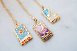 Rainbow Tarot Necklaces: Moon