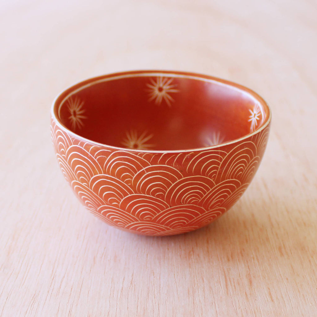 Two Pattern Bowl: Pale Blue
