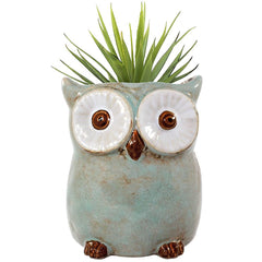 Ceramic owl vase or planter. - VDC93