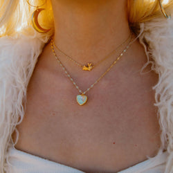 The Crumbs We Left Behind Heart Cake Necklace