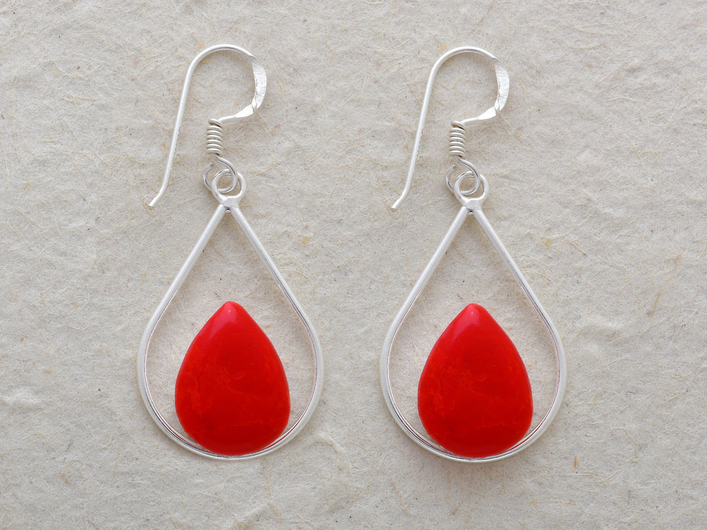 Wire Oval Earrings