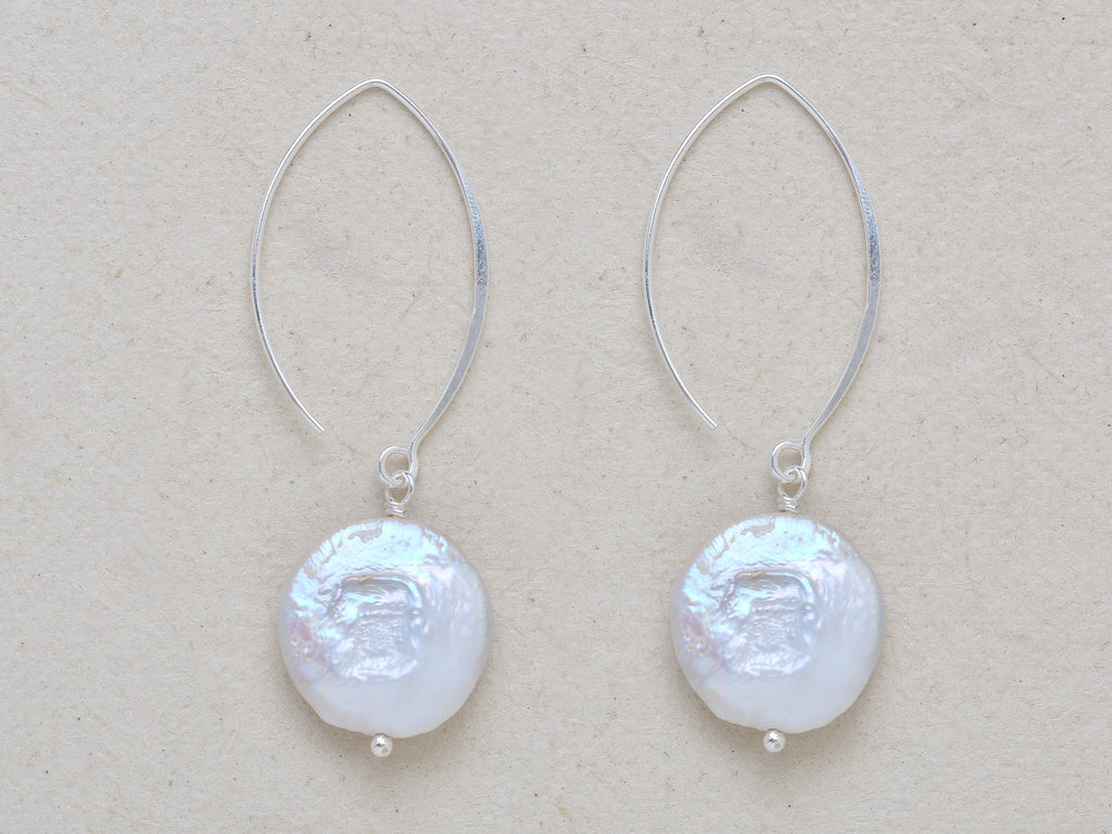 Fresh Water Pearl Fish Hook Earrings