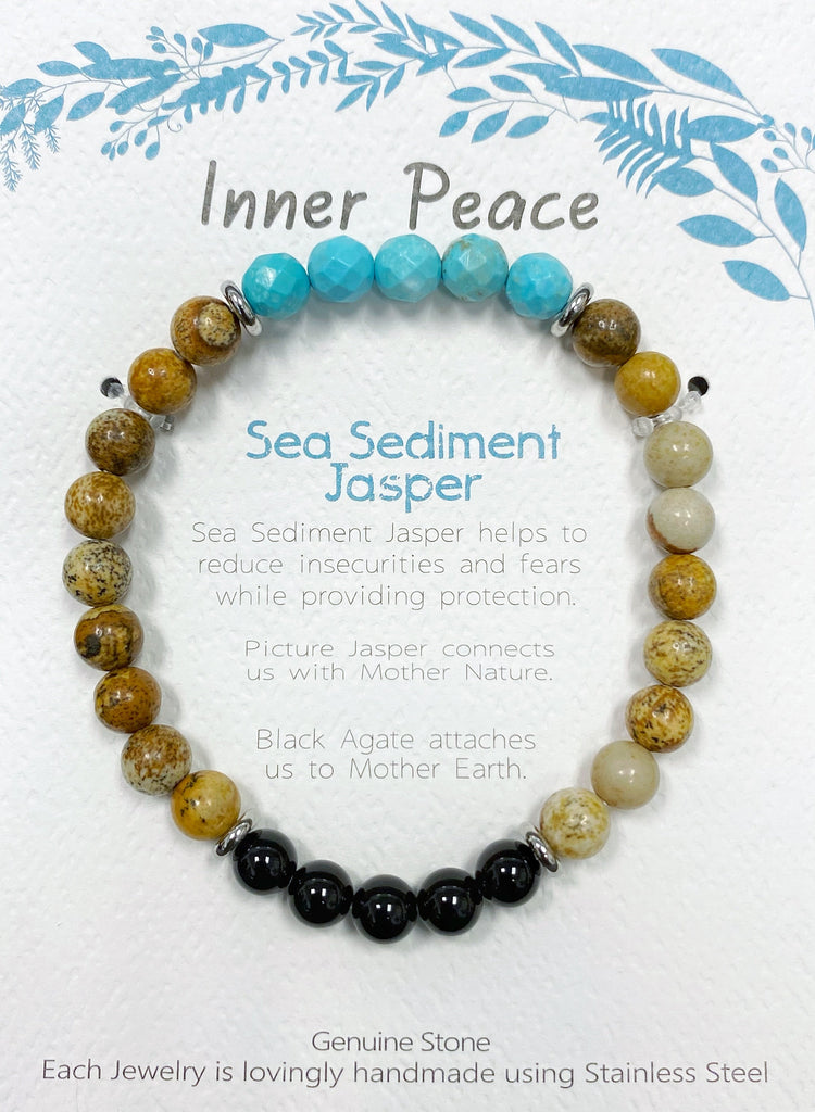 Stone Bracelet - Sea Sediment Jasper
