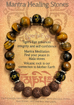 Healing Stone Bracelet - Tiger's Eye