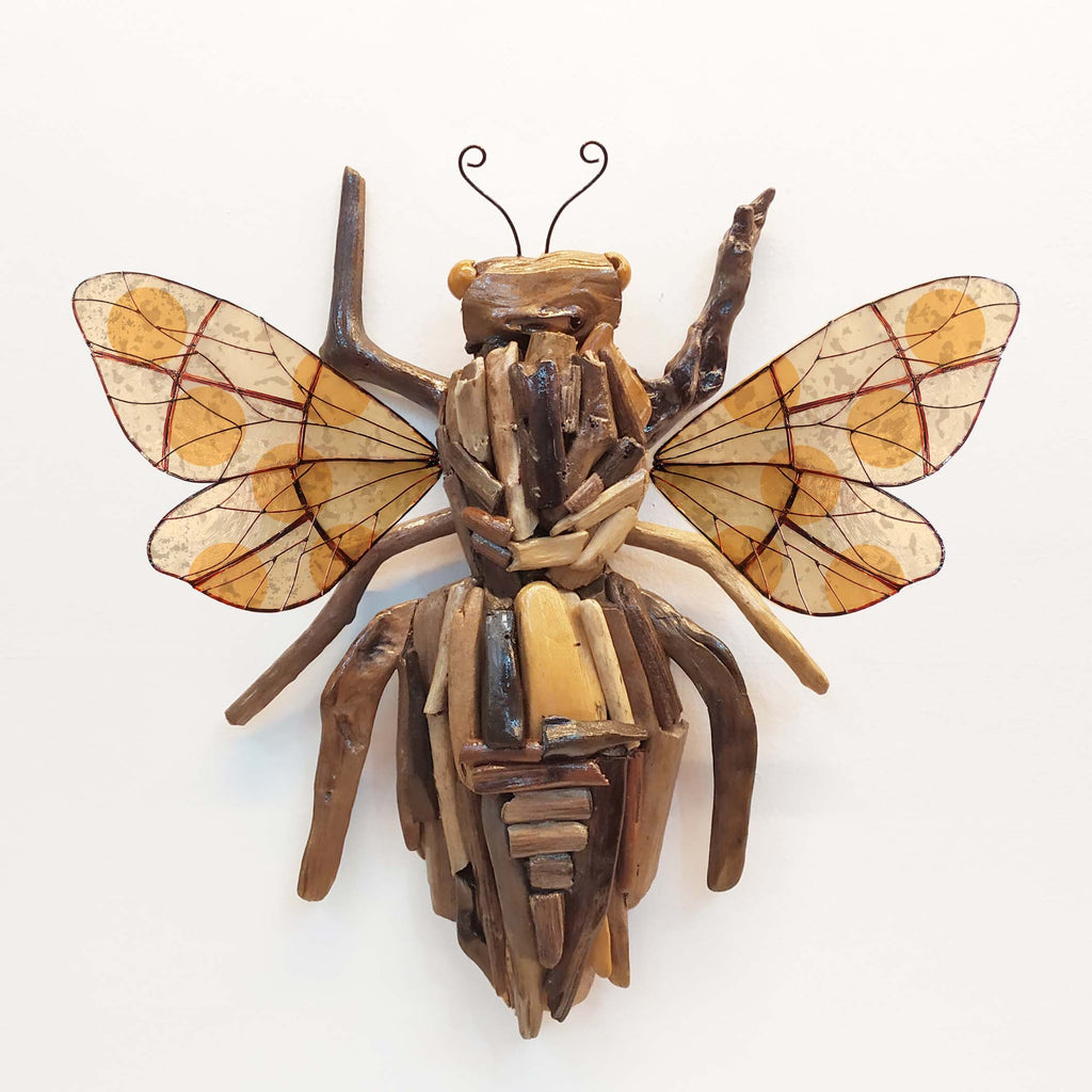 Animal Capiz Wall Art - Bee Colored