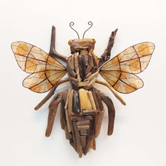 Animal Capiz Wall Art - Bee Colored