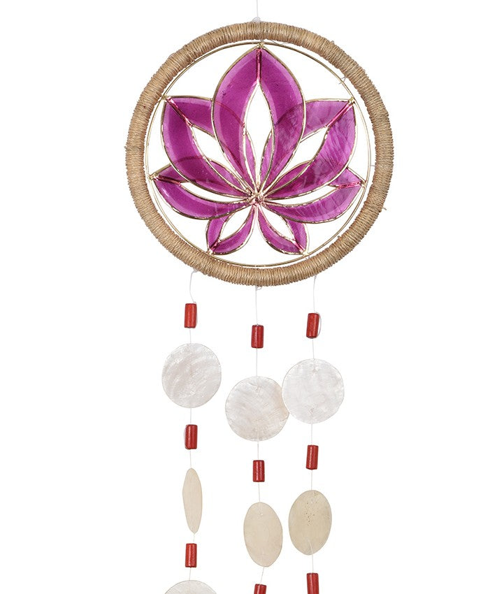 Capiz Shell Dreamcatcher - Lotus