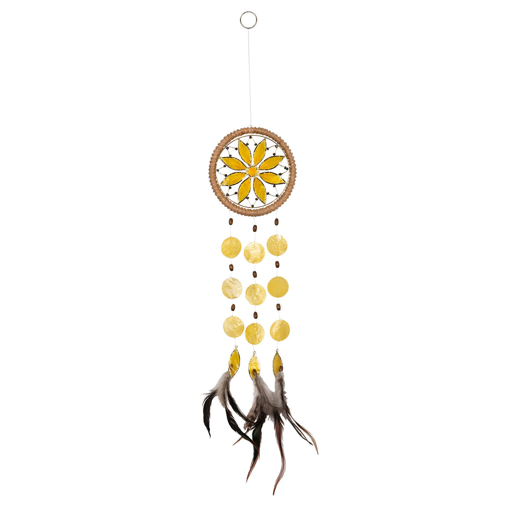 Capiz Shell Chakra Dreamcatchers - Flower