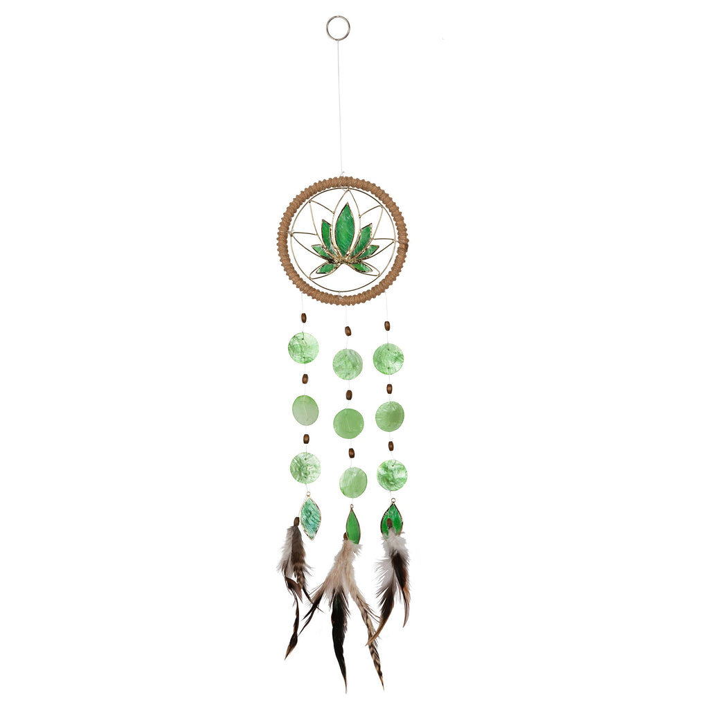 Capiz Shell Chakra Dreamcatchers - Lotus