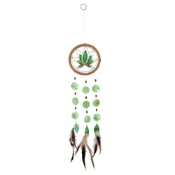 Capiz Shell Chakra Dreamcatchers - Lotus, Heart Green