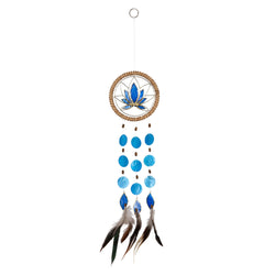 Capiz Shell Chakra Dreamcatchers - Lotus, Thirde Eye Indigo