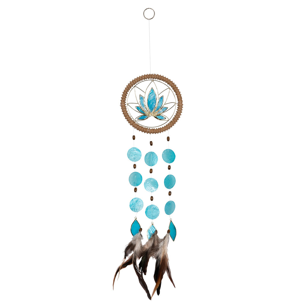Capiz Shell Chakra Dreamcatchers - Lotus