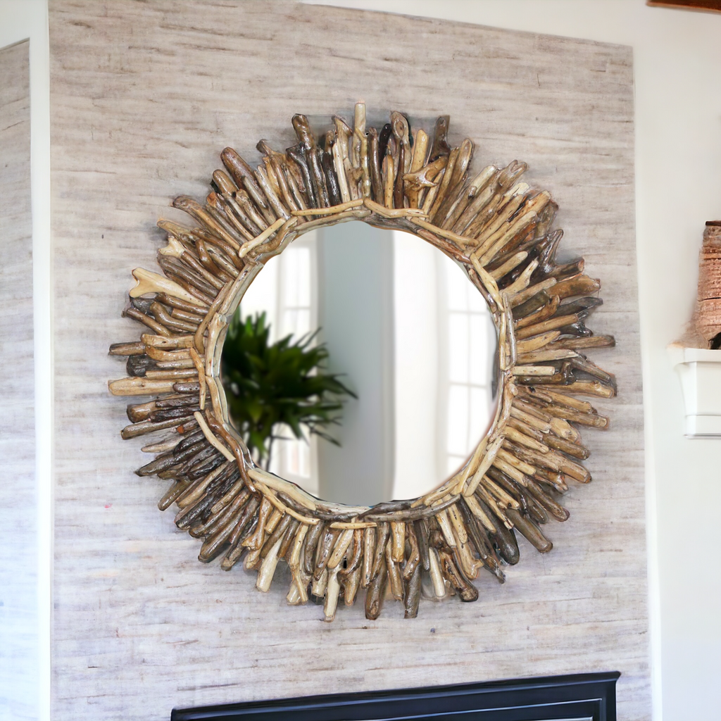 DRIFTWOOD MIRROR SUN BURST