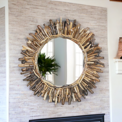 DRIFTWOOD MIRROR SUN BURST