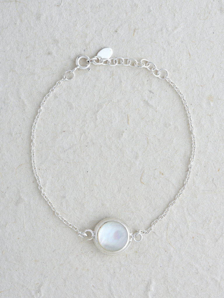 Double Sided Single Shell Bracelet (9mm)