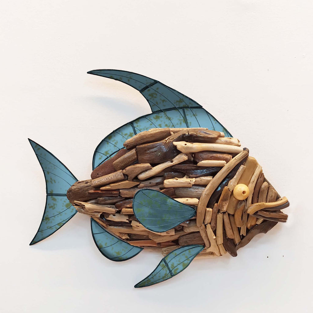Animal Capiz Wall Art - Fish Colored