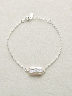 Freshwater Pearl Single Shell Chain Bracelet