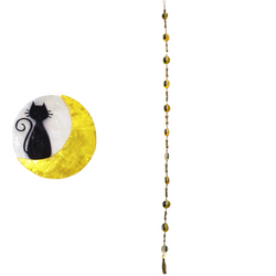 CAT & MOON ABACA ROPE CAPIZ GARLAND