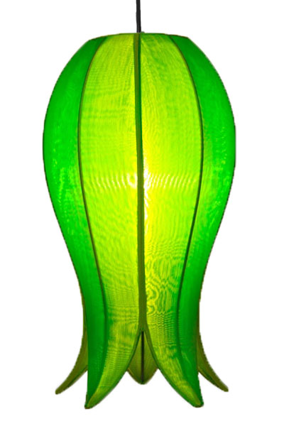 Hanging Flowering Lotus Lamp Medium
