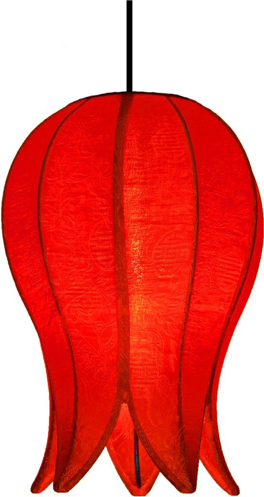 Hanging Flowering Lotus Lamp Small