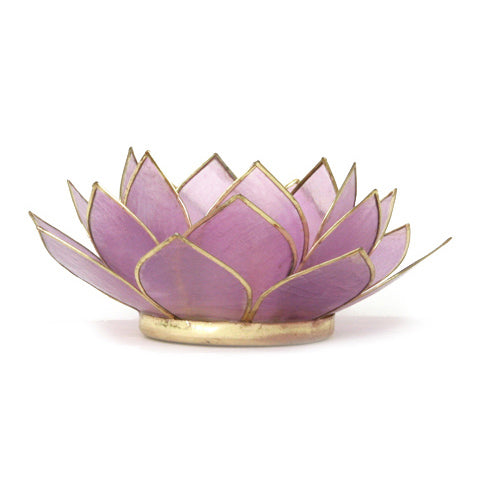 Capiz With Spiral Chakra Stand Set - Gemstone