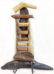 Driftwood Key Hook - Lighthouse