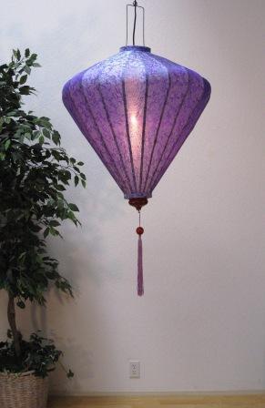 Silk and Bamboo Lantern Diamond 4'
