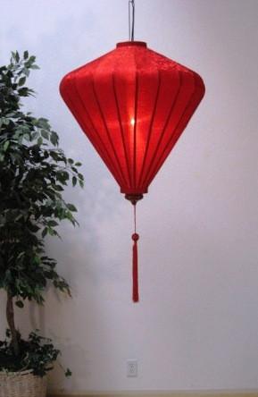 Silk and Bamboo Lantern Diamond 4'