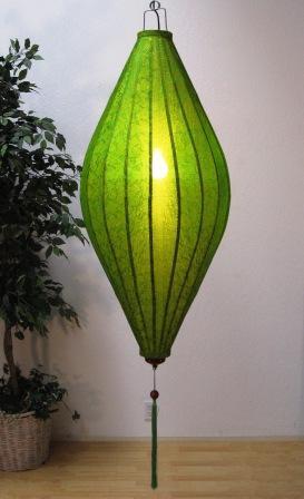 Silk and Bamboo Lantern Oval 6'