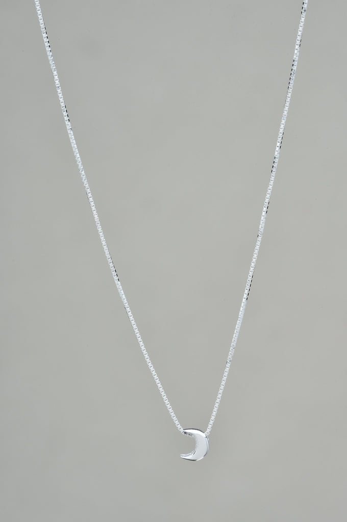 Moon Necklace Sterling Silver (small)
