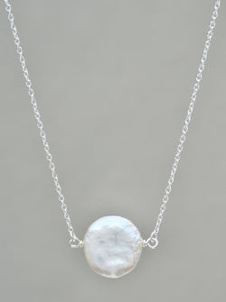 Fresh Water Pearl Necklace Sterling Silver