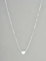 Heart Necklace Sterling Silver (Small)