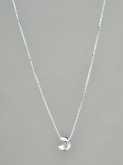 Moon Necklace Sterling Silver (small)
