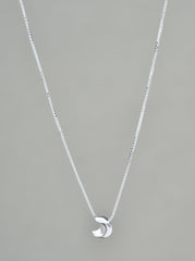 Moon Necklace Sterling Silver (small)