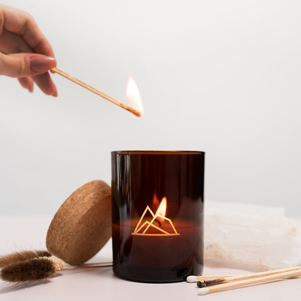 OUDWOOD + TEAK 8oz Glass Jar Candle
