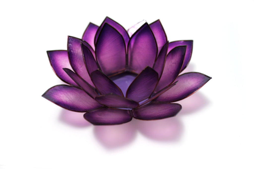 Capiz Lotus Spiral Chakra Stand Set - Paradise