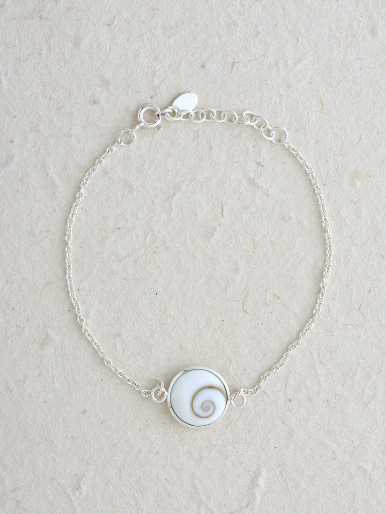 Shiva's Eye Shell Single Shell Double Sided Bracelet