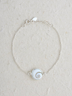 Shiva's Eye Shell Single Shell Double Sided Bracelet
