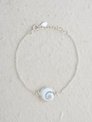 Shiva's Eye Shell Single Shell Double Sided Bracelet